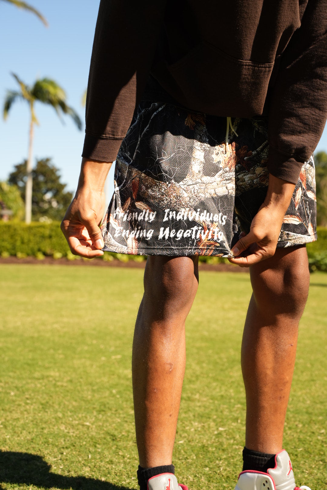 Black Camo Fien Shorts